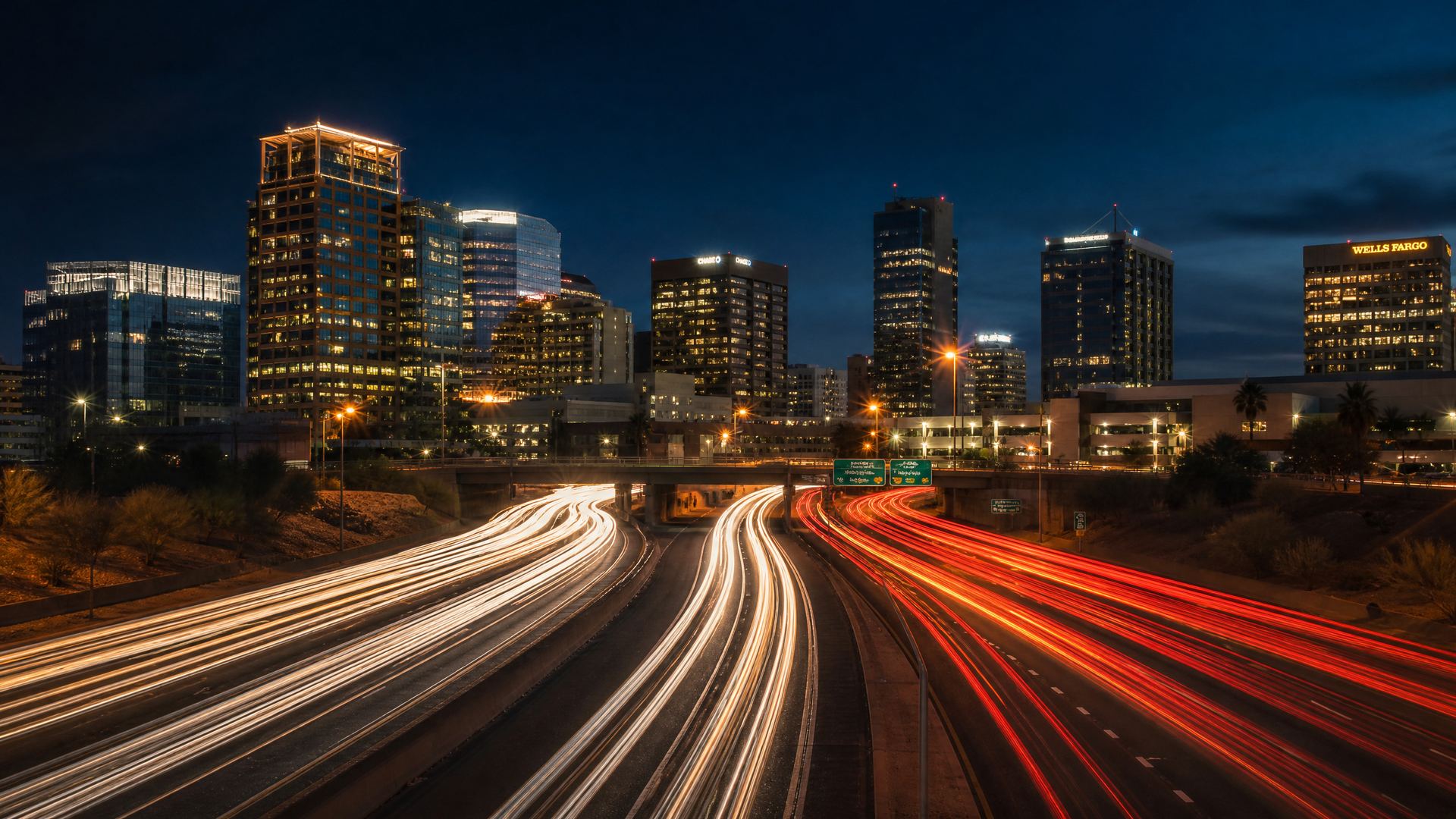 Downtown Phoenix at night
